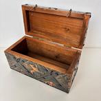 Doos - Tsjechisch kistje - Hout, Koper, Antiek en Kunst