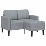 vidaXL 2-zitsbank met ligstoel L-vormig lichtgrijs 125 cm, Verzenden, Nieuw