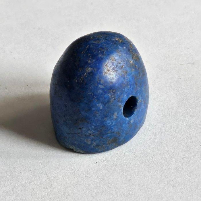 Grieks of minder Aziatisch Lapis Lazuli Uilzegel Kraal, Antiek en Kunst, Antiek | Overige Antiek