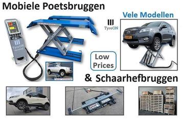 Mobiele Poetsbruggen Schaarbruggen Bandenbruggen 3T - 3.5T