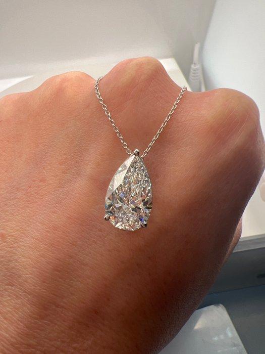 Halsketting - 14 karaat Witgoud - 5.01ct. tw. Diamant, Handtassen en Accessoires, Kettingen