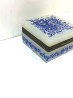 Sieradendoos - Juwelenkistje met opaline wit opalino BIANCO