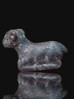 Oud-Romeins Brons Rare & Early Sheep Statue (Zonder, Antiek en Kunst
