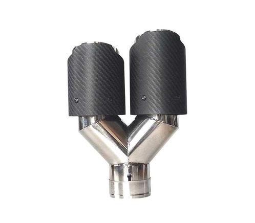EMBOUT DÉCHAPPEMENT EN CARBONE DOUBLE DROIT LOOK AKRAPOVIC, Auto-onderdelen, Uitlaatsystemen, Verzenden