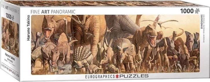 Haruo Takino - Dinosaurs - Puzzel 1000 Stukjes, Hobby en Vrije tijd, Denksport en Puzzels, Legpuzzel, Nieuw, 500 t/m 1500 stukjes