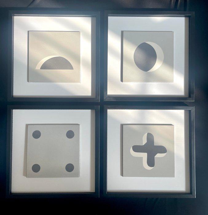 Kiasmo - Vincenzo DAlba - Lijst (3)- cementine - Hout,, Antiquités & Art, Art | Objets design