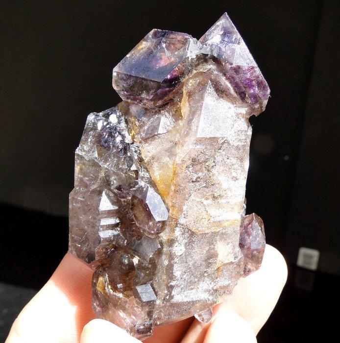 amethist Zeldzaam scepterkristal!- 126 g, Verzamelen, Mineralen en Fossielen