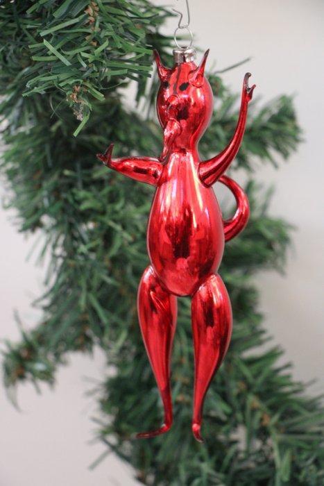 Glashütte Thüringen: Krampus (Duivel) - Kerstballen - Glas, Diversen, Kerst