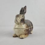 Michel Caugant - Plat - Faïence - Lapin