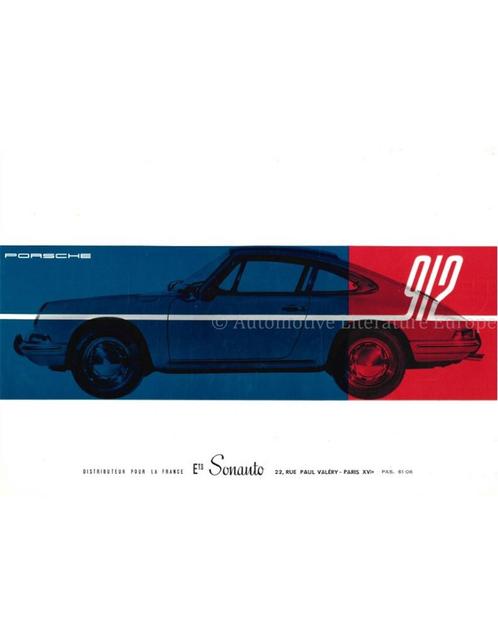 1965 PORSCHE 912 BROCHURE ENGELS, Boeken, Auto's | Folders en Tijdschriften