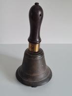 Servicebel - Mooie antieke bronzen schoolbel, handbel met