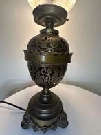 Tafellamp - Brons, Glas, Messing - Magnifiek & Zeldzaam, Antiek en Kunst