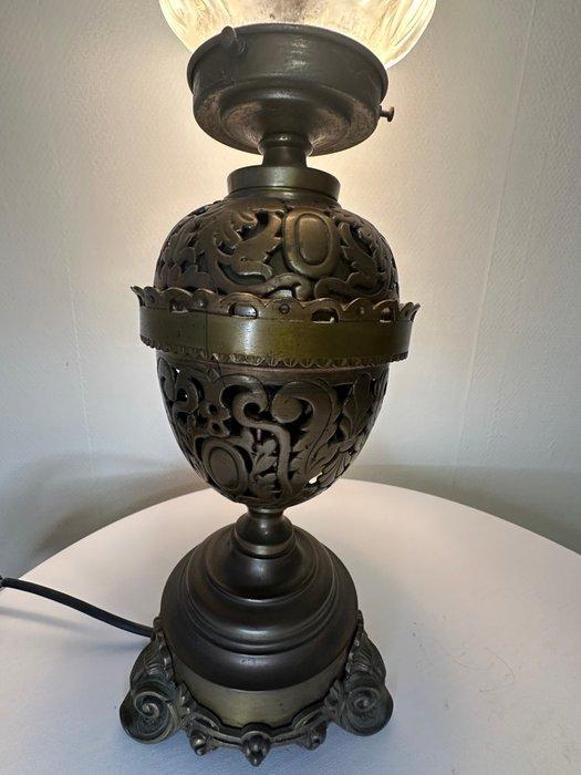 Tafellamp - Brons, Glas, Messing - Magnifiek & Zeldzaam, Antiek en Kunst, Curiosa en Brocante