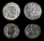 Romeinse Rijk. Diocleciano & Maximino. Follis Lote de 2