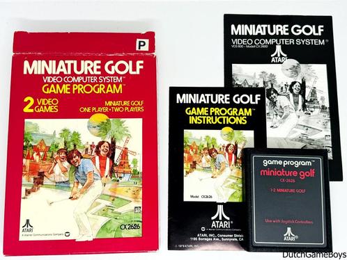 Atari 2600 - Game Program - Miniature Golf, Games en Spelcomputers, Spelcomputers | Atari, Gebruikt, Verzenden
