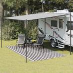 vidaXL Tapis de tente 200x400 cm Anthracite et blanc, Caravans en Kamperen