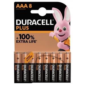 Duracell pile alc plus aaa 8x, Doe-het-zelf en Bouw, Elektriciteit en Kabels