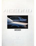 1986 HONDA ACCORD SEDAN BROCHURE NEDERLANDS, Nieuw, Ophalen of Verzenden