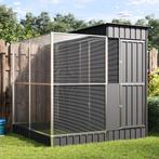 vidaXL Volière met verlengstuk zilver 209x203x216 cm staal, Dieren en Toebehoren, Vogels | Toebehoren, Verzenden, Nieuw