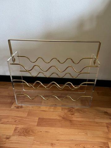 David Lange - Porte-bouteilles - Lucite - Étagère à vin