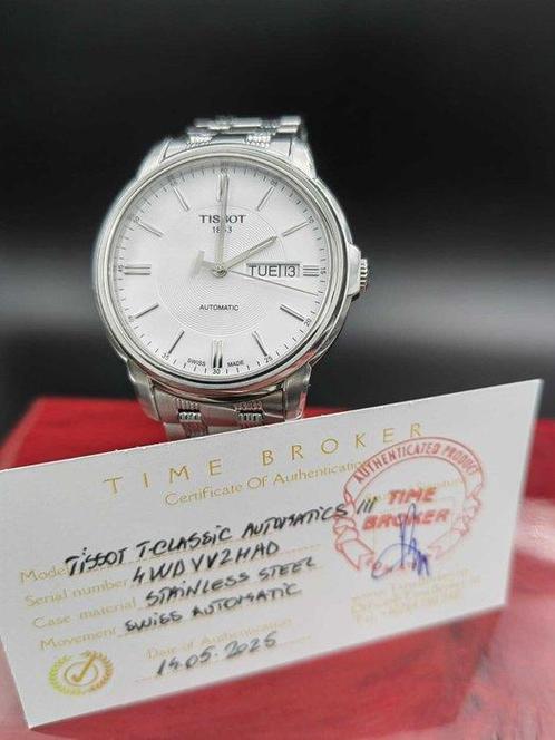 Tissot - Tissot Classic Automatic III - Zonder Minimumprijs, Handtassen en Accessoires, Horloges | Heren