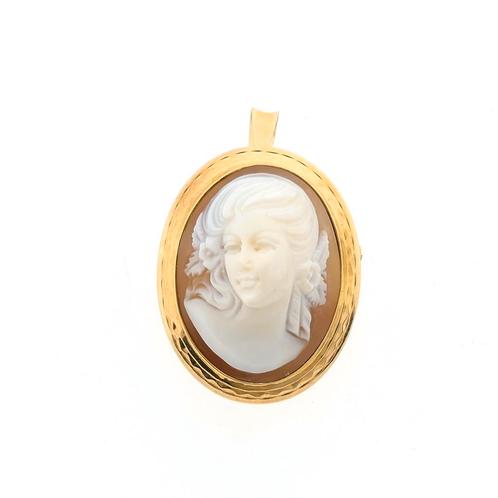 Gouden broche/hanger met camee | Antiek (vintage, schelp), Bijoux, Sacs & Beauté, Bracelets à breloques, Enlèvement ou Envoi