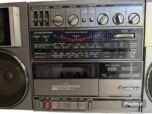 hitachi - TRK-9100E Ensemble stéréo, Audio, Tv en Foto, Radio's