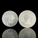 Oostenrijk, Australië. Silver .999 1 oz - 1 Dollar -