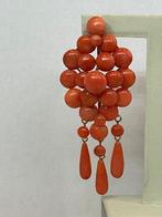 Oorbellen - 18 karaat Geel goud Koraal - Koraal