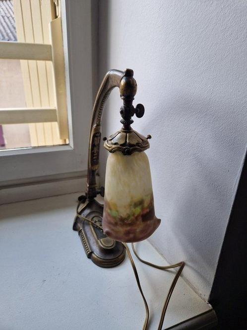 Muller Frères Lunéville - Lampe de table - Bronze patiné, Antiek en Kunst, Kunst | Designobjecten