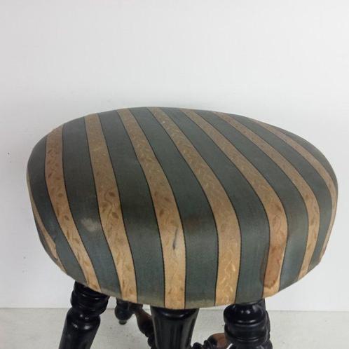 Tabouret - Tabouret de piano ancien, réglable en hauteur -, Antiek en Kunst, Curiosa en Brocante