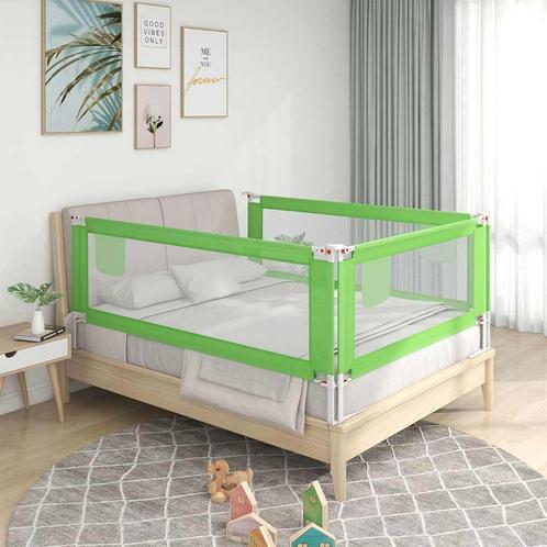 vidaXL Bedhekje peuter 180x25 cm stof groen, Kinderen en Baby's, Traphekjes, Nieuw, Verzenden
