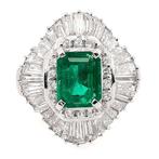 3.74ctw - 1.35ct Natural Colombia Emerald and 2.39ct Natural