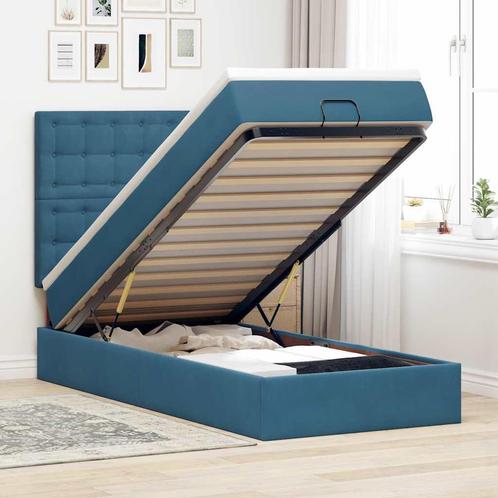 vidaXL Ottoman bed met matrassen 80x200cm fluweel, Huis en Inrichting, Slaapkamer | Bedden, Nieuw, Verzenden