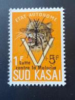 Zuid-Kasaï 1961 - Luipaardkop met opdruk Lutte contre la