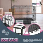 MaxxPet Hondenbench met Plaid - Zwart - Incl. Plaid - 122..., Dieren en Toebehoren, Ophalen of Verzenden, Nieuw