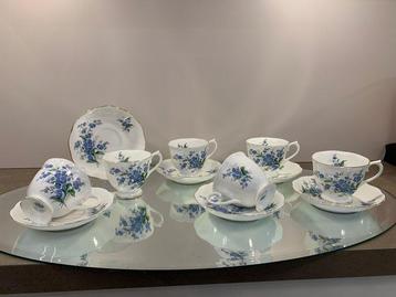 Royal Albert - Service à thé et café (12) - Forget- me-not -
