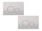 Veiling - 2x Royal plaza bedieningsplaat knop rond Inala zil, Nieuw