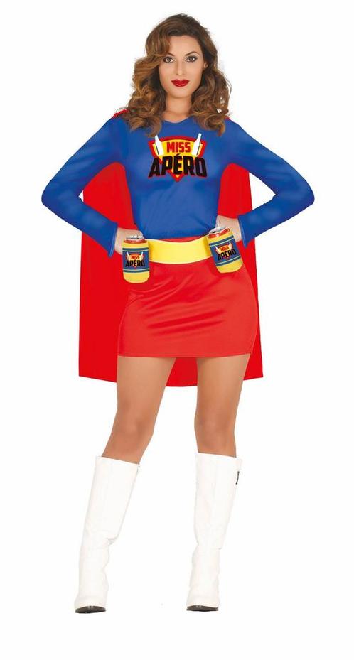 Miss apero Kostuum Dames, Kleding | Dames, Carnavalskleding en Feestkleding, Nieuw, Verzenden