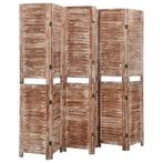vidaXL Kamerscherm 6 panelen 210x165 cm massief, Verzenden, Nieuw