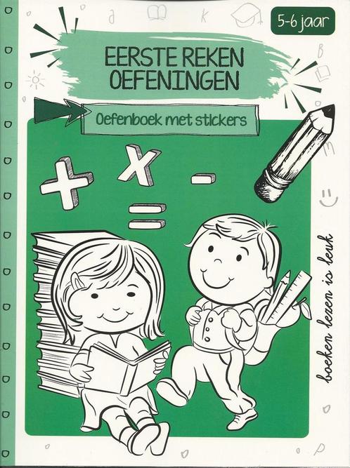 Oefenboek met stickers – eerste rekenoefeningen – oefenboek, Livres, Livres Autre, Envoi