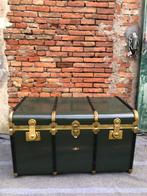 Koffer - hout en messing - SILVA Italiaanse bagage, Antiek en Kunst