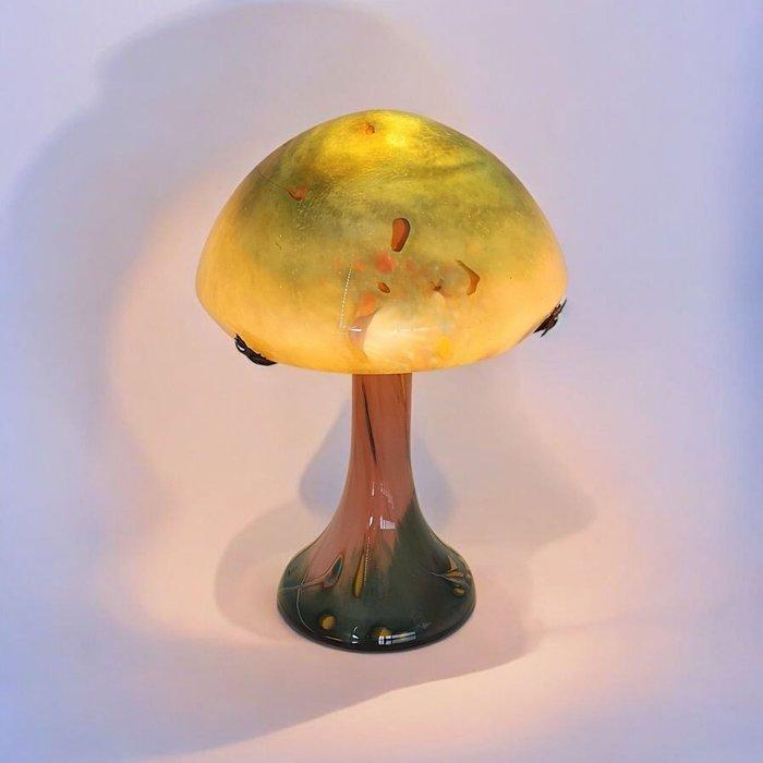 Lampe - Champignon Signée - Verrerie dArt - Soisy-sur-École, Antiek en Kunst, Kunst | Designobjecten