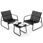 2dekans | 3-delig Tuinmeubelset Balkonset met 2 Stoelen en, Ophalen of Verzenden, Nieuw
