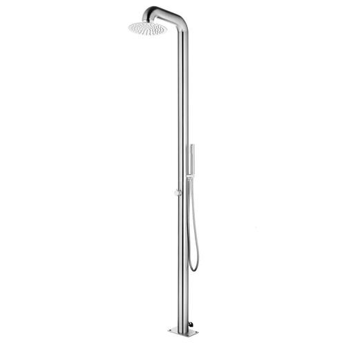 vidaXL Buitendouche 225 cm roestvrij staal, Tuin en Terras, Zwembaden, Nieuw, Verzenden