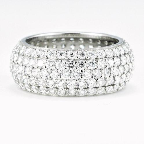 Bague Platine -  4.57ct. tw. Diamant (Naturelle) - Bague de, Handtassen en Accessoires, Ringen