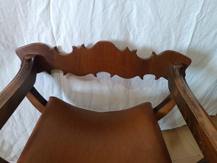 Stoel - Hout - Savonarola, Antiek en Kunst, Curiosa en Brocante