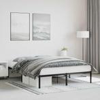 vidaXL Bedframe metaal zwart 160x200 cm, Huis en Inrichting, Slaapkamer | Bedden, Verzenden, Nieuw