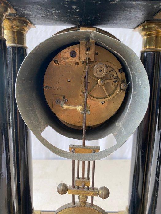 Portico klok - Hout, Messing - 1850-1900, Antiek en Kunst, Antiek | Klokken