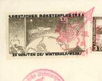 Duitse Rijk 1934 - 3 Mk. rakettenpost met Wagner
